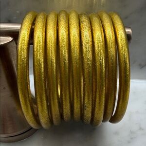 Gold Metallic Buddha girl bangles 9.